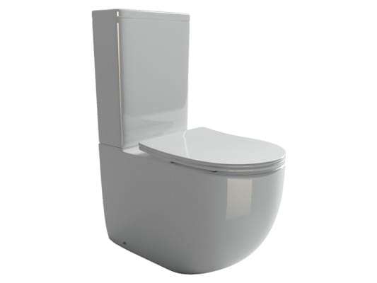 Плитка Ceramicanova Metropol Унитаз напольный METROPOL Rimless с бачком сиденье с микролифтом белый  поверхность глянец