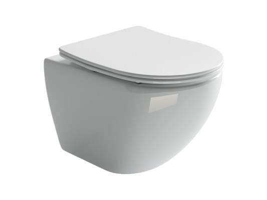 Плитка Ceramicanova Metropol Унитаз подвесной METROPOL Rimless сиденье с микролифтом белый  поверхность глянец