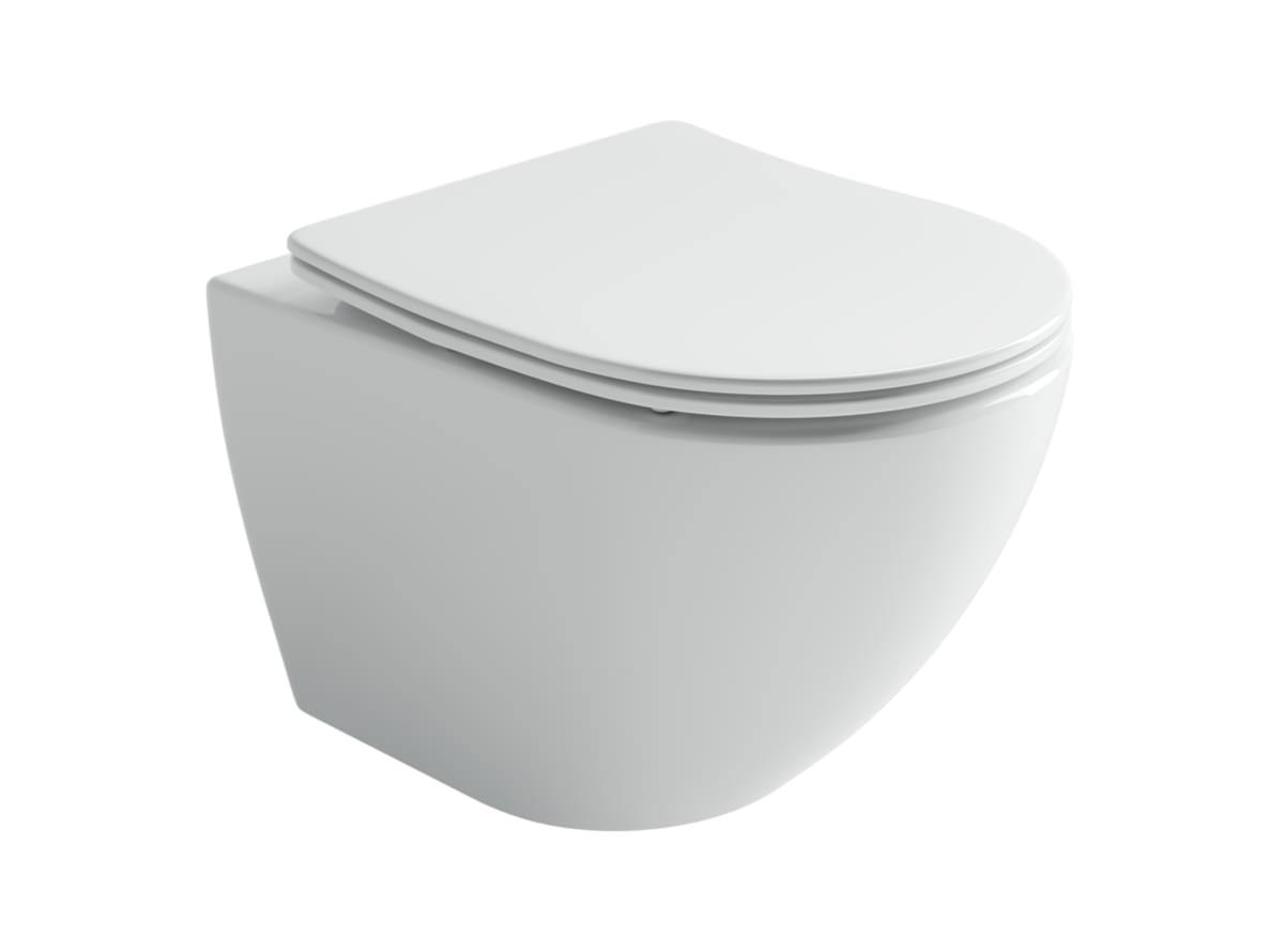 Плитка Ceramicanova Metropol Унитаз подвесной METROPOL смыв Торнадо сиденье с микролифтом белый  поверхность глянец