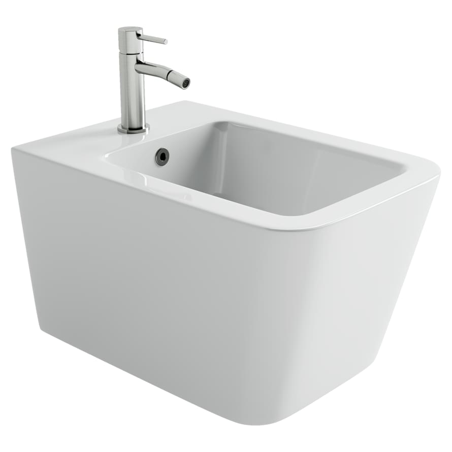 Плитка Ceramicanova Miro Биде подвесное MIRO скрытый монтаж белый  поверхность глянец