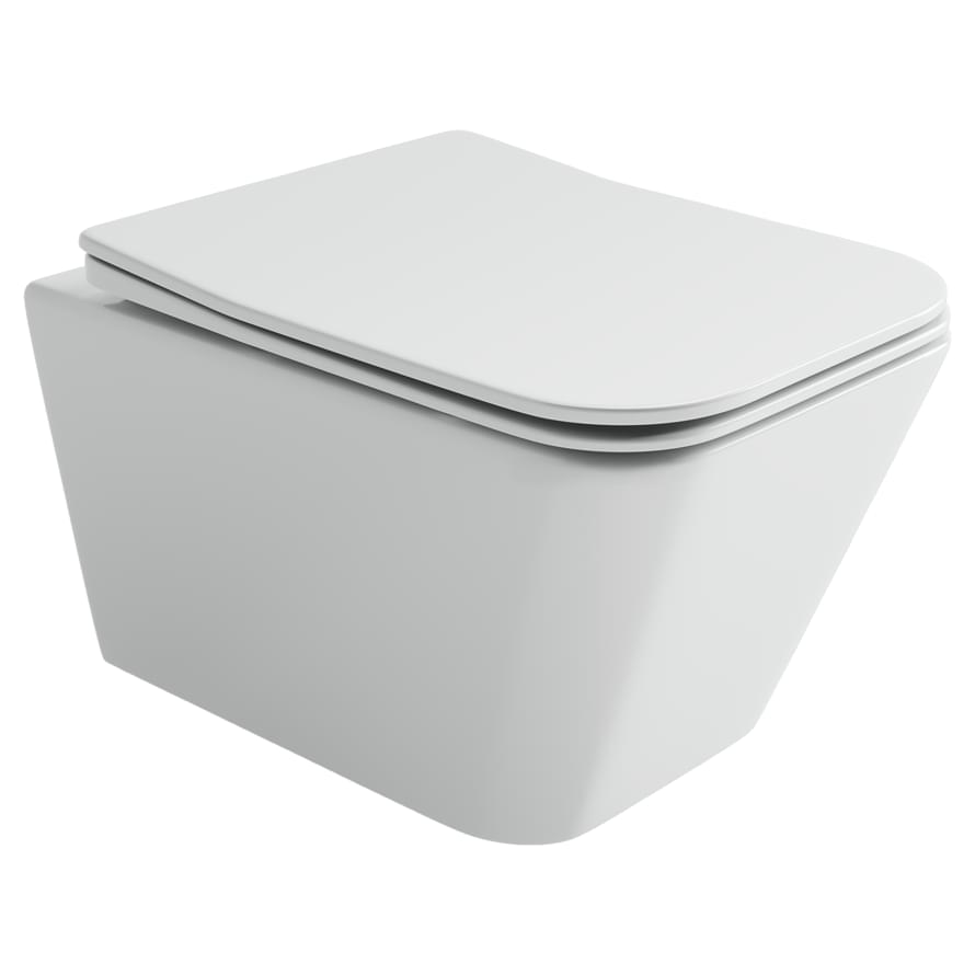 Плитка Ceramicanova Miro Унитаз подвесной MIRO смыв Торнадо сиденье с микролифтом белый  поверхность глянец