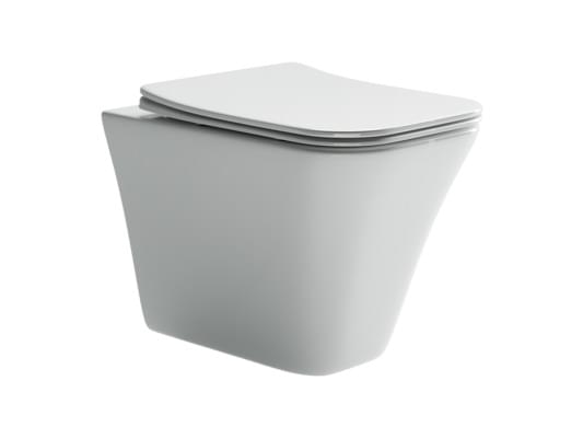 Плитка Ceramicanova Mono Унитаз подвесной MONO Rimless сиденье микролифт белый  поверхность глянец