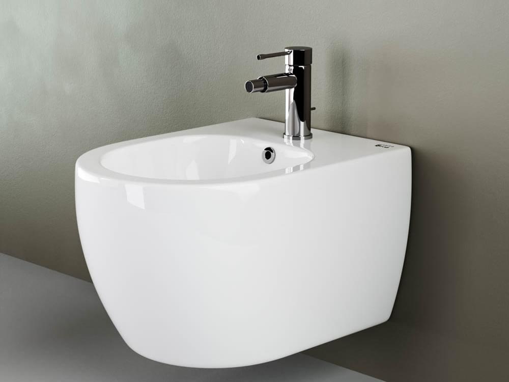 Плитка Ceramicanova Play Биде подвесное PLAY с донным клапаном белый  поверхность глянец