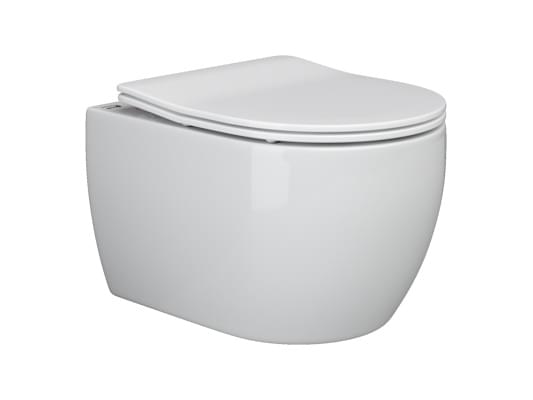 Плитка Ceramicanova Play Унитаз подвесной PLAY Rimless сиденье с микролифтом белый  поверхность глянец