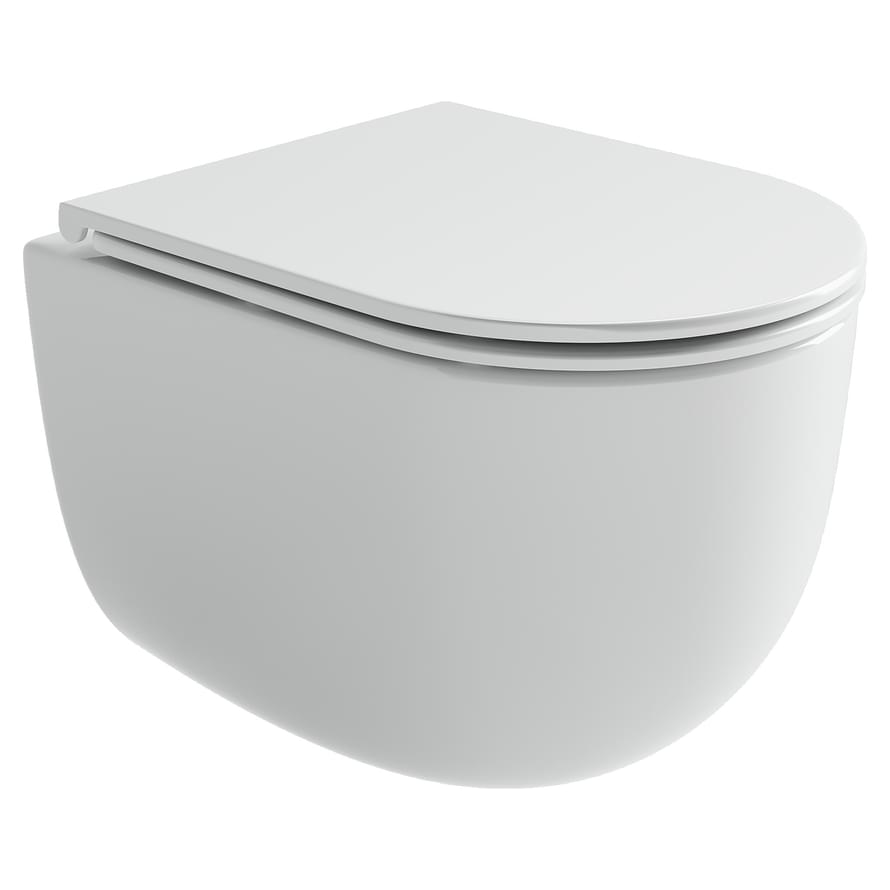 Плитка Ceramicanova Voga Унитаз подвесной VOGA смыв Торнадо сиденье с микролифтом белый  поверхность глянец