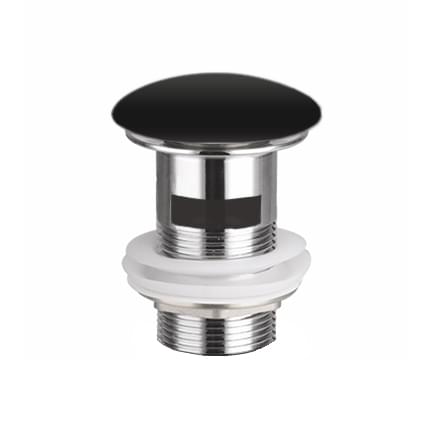 Плитка Ceramicanova Донные Клапаны Донный клапан click-clack с переливом черный матовый  поверхность матовая