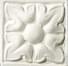 Плитка Ceramiche Grazia Amarcord Tozzetto Igea Bianco 3x3 см, поверхность матовая, рельефная