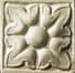 Плитка Ceramiche Grazia Amarcord Tozzetto Igea Tabacco 3x3 см, поверхность матовая, рельефная