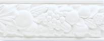Плитка Ceramiche Grazia Boiserie Robbiana Bianco Matt 8x20 см, поверхность матовая, рельефная