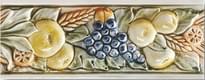 Плитка Ceramiche Grazia Boiserie Robbiana Decorato Beige 8x20 см, поверхность глянец, рельефная