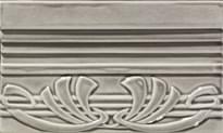 Плитка Ceramiche Grazia Epoque Terminale Deco Dark Grey Craquele 12x20 см, поверхность глянец, рельефная