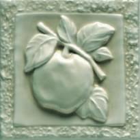 Плитка Ceramiche Grazia Essenze Apple Felce 13x13 см, поверхность глянец, рельефная