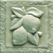 Плитка Ceramiche Grazia Essenze Lemon Felce 13x13 см, поверхность глянец, рельефная