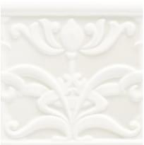 Плитка Ceramiche Grazia Essenze Liberty Bianco Craquele 13x13 см, поверхность глянец, рельефная