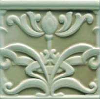 Плитка Ceramiche Grazia Essenze Liberty Felce 13x13 см, поверхность глянец, рельефная