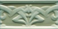 Плитка Ceramiche Grazia Essenze Liberty Felce Craquele 6.5x13 см, поверхность глянец, рельефная