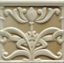Плитка Ceramiche Grazia Essenze Liberty Gelsomino 13x13 см, поверхность глянец, рельефная