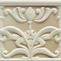 Плитка Ceramiche Grazia Essenze Liberty Magnolia Craquele 13x13 см, поверхность глянец, рельефная