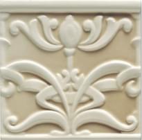 Плитка Ceramiche Grazia Essenze Liberty Primula 13x13 см, поверхность глянец, рельефная