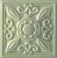Плитка Ceramiche Grazia Essenze Neoclassico Felce 13x13 см, поверхность глянец, рельефная