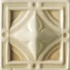 Плитка Ceramiche Grazia Essenze Neoclassico Tozzetto Gelsomino 6x6 см, поверхность глянец, рельефная