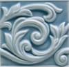 Плитка Ceramiche Grazia Essenze Voluta Genziana 13x13 см, поверхность матовая, рельефная