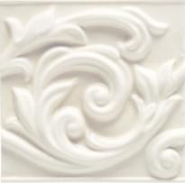 Плитка Ceramiche Grazia Essenze Voluta Magnolia 13x13 см, поверхность глянец, рельефная