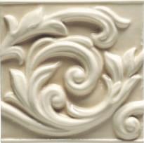Плитка Ceramiche Grazia Essenze Voluta Magnolia Craquele 13x13 см, поверхность глянец, рельефная