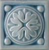 Плитка Ceramiche Grazia Essenze Voluta Tozzetto Genziana 6x6 см, поверхность матовая, рельефная