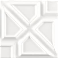 Плитка Ceramiche Grazia Formelle Milano Bianco 13x13 см, поверхность глянец, рельефная