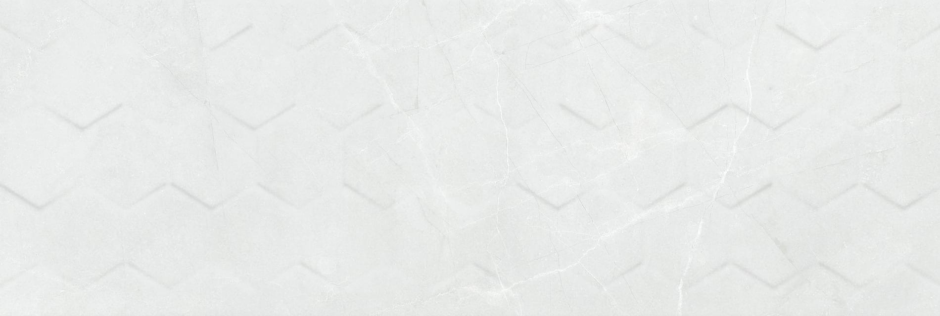 Ceramika Konskie Braga White Hexagon Rett 25x75