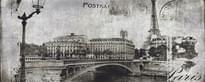 Плитка Ceramika Konskie Treviso Postcard Grey 1 Inserto 20x50 см, поверхность глянец