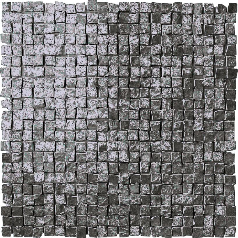 Cerasarda Le Ossidiane Mosaic Spacco 1x1 Silver 30x30