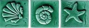 Cerasarda Pitrizza Formelle Conchiglie S-3 Verde Smeraldo 10x10