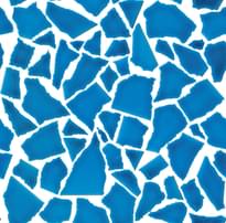 Плитка Cerasarda Pitrizza Mosaic Spaccatella Azzurro Mare 30x30 см, поверхность глянец