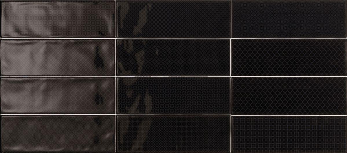 Cerdisa Brick Inspiration Black Pattern Gloss 10x30