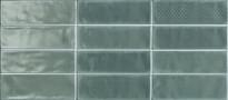 Плитка Cerdisa Brick Inspiration Green Pattern Gloss 10x30 см, поверхность глянец