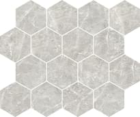 Плитка Cerdisa Pure Supreme Grey Mosaico Esagona Lappato Lux 30x30 см, поверхность полированная