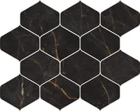 Плитка Cerdomus Galaxia Mosaico Ninfa Black Levigato 27.7x35 см, поверхность полированная