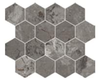 Плитка Cerdomus Karnis Mosaico Esagona Charcoal Levigato 27.5x33 см, поверхность полированная