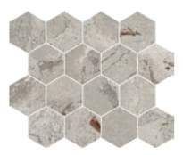 Плитка Cerdomus Karnis Mosaico Esagona Grey Levigato 27.5x33 см, поверхность полированная