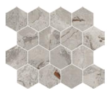 Cerdomus Karnis Mosaico Esagona Grey Levigato 27.5x33