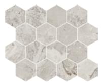 Плитка Cerdomus Karnis Mosaico Esagona Silver Levigato 27.5x33 см, поверхность полированная