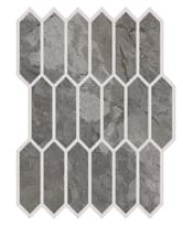 Плитка Cerdomus Karnis Mosaico Losanga Charcoal Levigato 30x38 см, поверхность полированная
