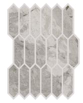 Плитка Cerdomus Karnis Mosaico Losanga Grey Levigato 30x38 см, поверхность полированная