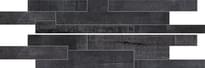 Плитка Cerdomus Kendo Fascia Idra Black Set 2 Pcs 33x100 см, поверхность матовая, рельефная