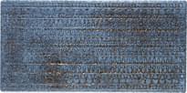 Плитка Cerdomus Kyrah Bassorilievo 1-2 Ocean Blue 20x40 см, поверхность матовая, рельефная