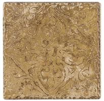Плитка Cerdomus Pietra Di Assisi Bassorilievo 1-4 Ocra 20x20 см, поверхность матовая, рельефная