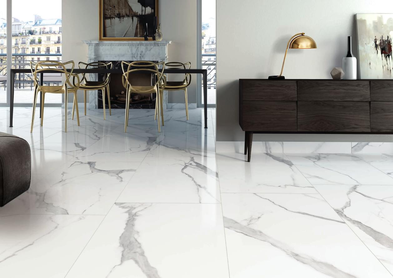 керамогранит фабрики Cerdomus коллекция Statuario Bianco