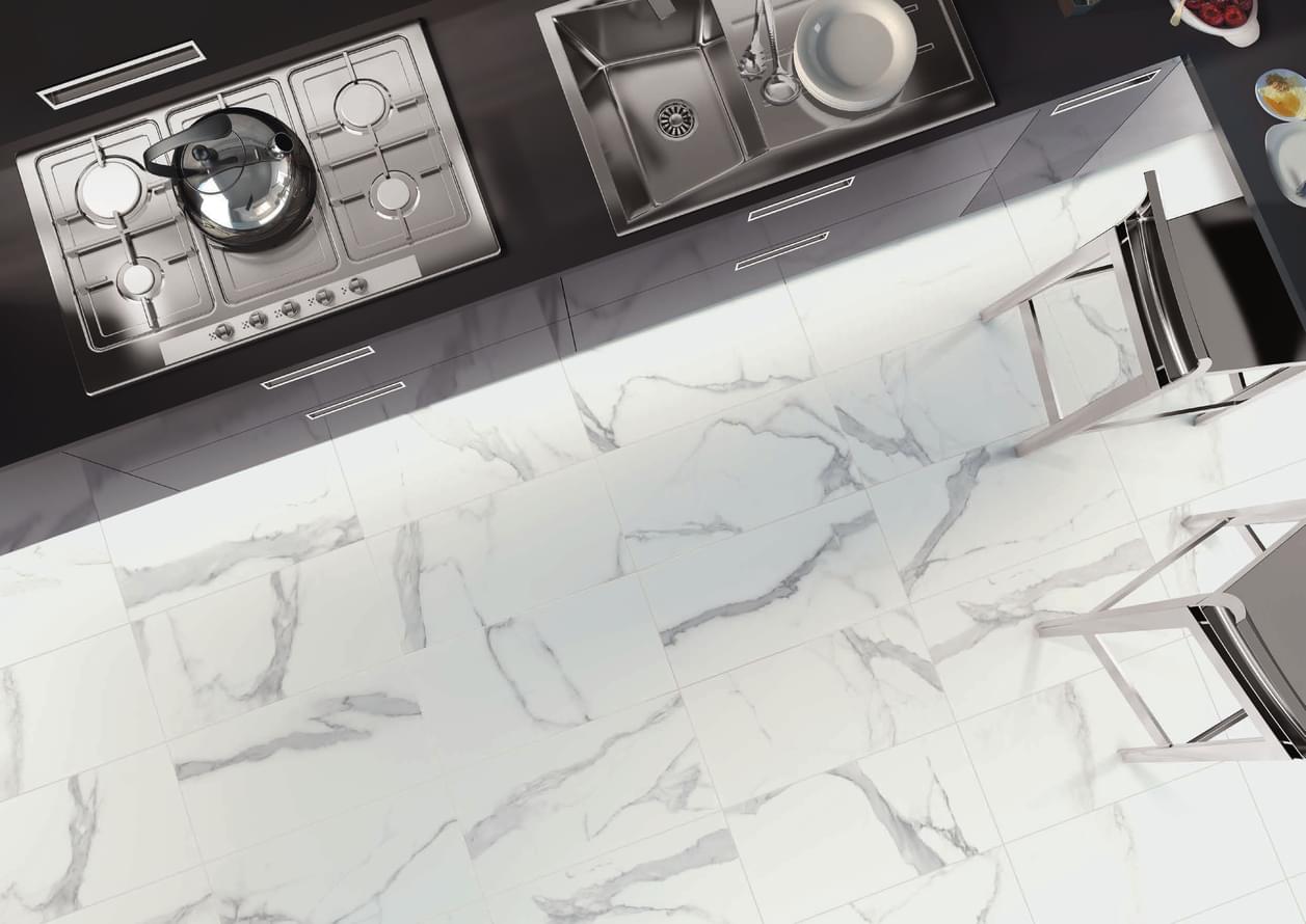 керамогранит фабрики Cerdomus коллекция Statuario Bianco